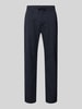 MCNEAL Straight fit stoffen broek met viscose Marineblauw