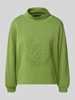 monari Sweatshirt mit Strukturmuster Hellgruen