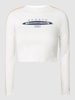 Banana Moon Cropped Schwimmshirt mit langem Arm Modell 'Sambo' Offwhite