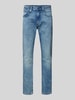 s.Oliver BLACK LABEL Slim Fit Jeans mit Stretch-Anteil Modell 'Mauro' Hellblau