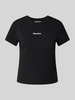 Review T-Shirt mit Label-Stitching Black