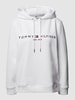 Tommy Hilfiger Hoodie mit Label-Stitching Weiss