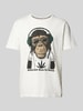 Blend T-shirt met motief- en statementprint Offwhite