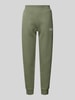 EA7 Emporio Armani Tapered fit sweatpants met labeldetails Olijfgroen