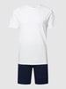 Christian Berg Men Pyjama mit Rundhalsausschnitt Marineblau