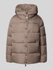 WHITE LABEL Steppjacke mit Kapuze Taupe