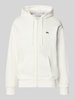 Lacoste bluza rozpinana o kroju regular fit z mieszanki bawełny Złamany biały