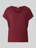 s.Oliver RED LABEL Relaxed Fit T-Shirt aus Viskose-Mix Bordeaux