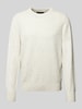 Marc O'Polo Regular Fit Pullover aus Tweedgarn  Offwhite