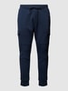 Polo Ralph Lauren Spodnie dresowe z detalem z logo w jednolitym kolorze Granatowy