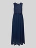 Vila Maxikleid mit Spitze und Cut Out im Rücken Marine