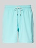 Polo Ralph Lauren Underwear Regular Fit Badeshorts mit Logo-Stitching Modell 'TRAVELER' Aqua