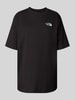 The North Face Oversized T-Shirt mit Label-Stitching BLACK