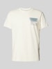 Calvin Klein Jeans T-Shirt mit Label-Print Offwhite