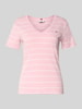 Tommy Hilfiger T-shirt Slim Fit z czystej bawełny Różowy