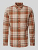 Jack & Jones Premium Regular Fit Freizeithemd mit Button-Down-Kragen Modell 'BLUBROOK' Cognac