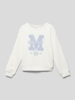 Mango Sweatshirt mit Motiv-Print Modell 'dublini' Ecru