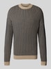 JAKE*S STUDIO MEN Strickpullover mit Rundhalsausschnitt Marine