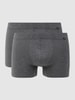 Hanro Trunks mit Label-Detail im 2er-Pack Anthrazit Melange