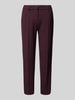 Cambio Stoffen broek met persplooien, model 'KRYSTAL' Bordeaux