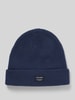 Jack & Jones Czapka beanie z detalem z logo Granatowy