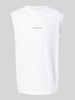 Calvin Klein Jeans Top mit Label-Stitching Offwhite