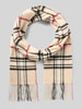 FRAAS Schal mit Kordel-Abschluss Modell 'Karo' Beige