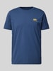 Alpha Industries T-shirt met labelprint, model 'BASIC' Marineblauw