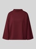 MORE & MORE Sweatshirt met opstaande kraag Bordeaux