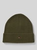 Tommy Hilfiger Muts van een mix van katoen en kasjmier  Rietgroen