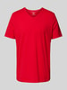 Christian Berg Men T-shirt met V-hals Rood