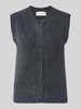 MSCH Copenhagen Strickpullunder mit Rundhalsausschnitt Modell 'Bondie Hope' Rauchblau
