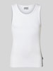 JAKE*S STUDIO MEN Tanktop met ronde hals en labeldetail Wit