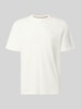 JACK & JONES Regular Fit T-Shirt aus Baumwoll-Mix Modell 'Alves' Offwhite