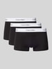 Calvin Klein Underwear Trunks mit elastischem Label-Bund im 3er-Pack Black