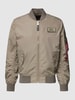 Alpha Industries Bomberjack met labelpatch, model 'MA-1 TTC' Beige