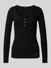 Guess Longsleeve mit Strasssteinbesatz Modell 'KARLEE' Black