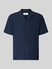 s.Oliver RED LABEL Resort Fit Freizeithemd aus reiner Baumwolle Marine