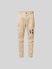 Dsquared2 Stoffhose mit Label-Print Beige