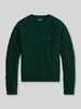 Polo Ralph Lauren Kaschmirpullover mit Zopfmuster Gruen