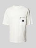 ARMANI EXCHANGE Oversized T-shirt met labelpatch Wit