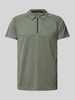 Joy Regular fit poloshirt met logoprint, model 'IVO' Middengrijs