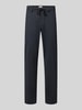 Brax tapered fit jogpants met viscose model 'Phil' Marineblauw