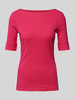 Lauren Ralph Lauren T-Shirt mit U-Boot-Ausschnitt Modell 'JUDY' Pink