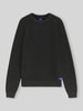 HUGO Blue Relaxed Fit Pullover aus reiner Baumwolle Modell 'Sondye' BLACK