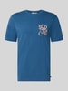Scotch & Soda Regular Fit T-Shirt mit Logo-Print Marine