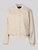 Vero Moda Regular fit collegejack met drukknopen, model 'FORTUNE' Offwhite