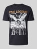 PME Legend T-Shirt mit Label-Print Marine