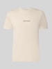 Antony Morato męski t-shirt o kroju regular fit z nadrukiem z logo Złamany biały