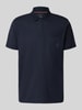 Lerros Regular fit poloshirt met borstzak Zwart
